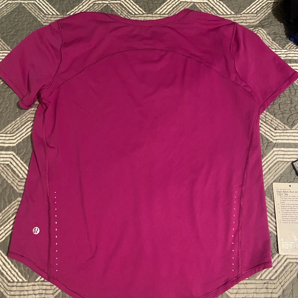 Lulemon High Neck Run and Train tee
